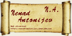 Nenad Antonijev vizit kartica